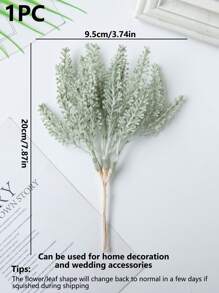 1 捆（6 件）/ 3 捆（18 件）人造植物、麦穗、塑料 DIY 花环材料、家居装饰、新年和情人节礼物、生日派对、糖果盒材料、婚礼装饰、新娘腕花、花盒、花卉装饰（由于光线、显示器等原因，可能存在轻微色差） - 軍綠色 - 查看 2