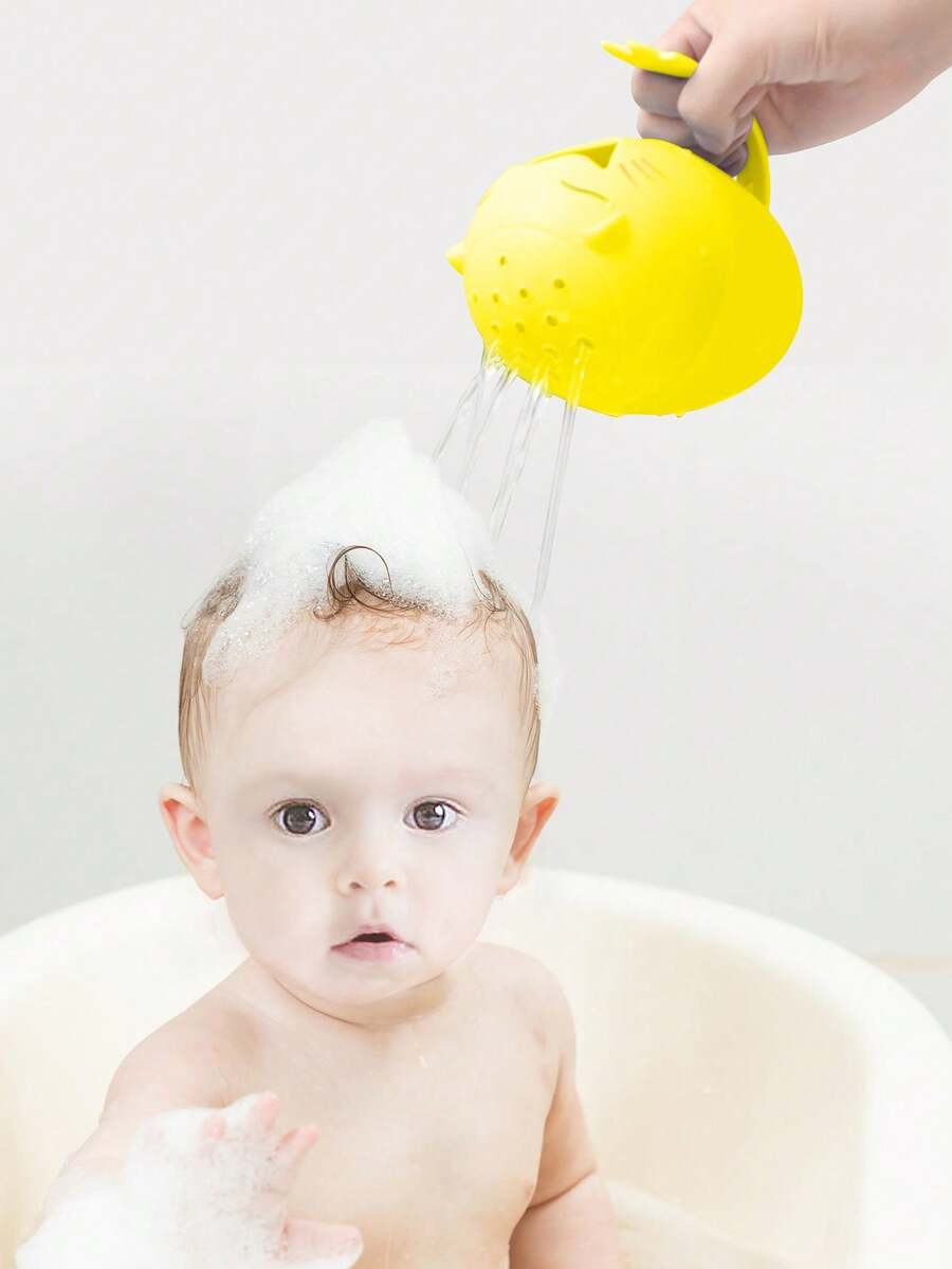 1個黃色淋浴杯,適用於兒童沐浴和遊戲,寶寶洗髮杯 - 黃色 - 查看 1