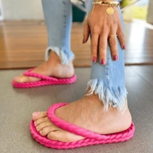 Women Flip-Flops - 玫紅色 - 查看 2