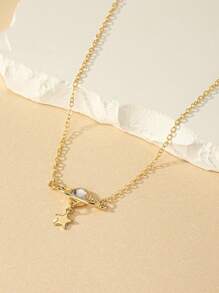 1件歐美風格時尚星球和星星項鍊 - 五星項鍊 - 查看 2