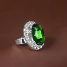 Nhẫn trang trí Rhinestone - Bạc - Xem 28