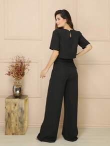 Women Two-Piece Outfits - 黑色 - 查看 4