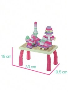 Building Block Toys Room Decoration - Pink - View 1