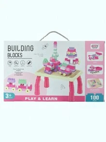 Building Block Toys Room Decoration - Pink - View 2