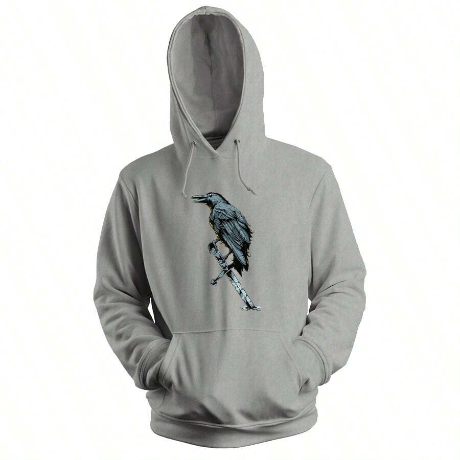 Men Hoodies - 灰色 - 查看 1