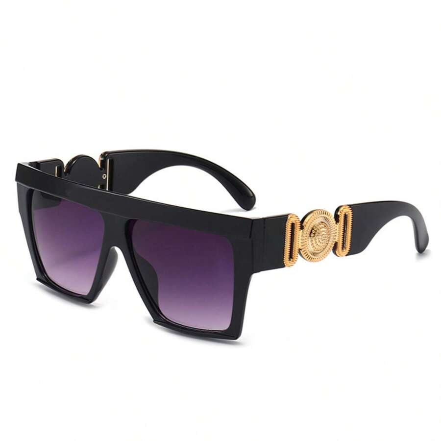 男士夏季時尚眼鏡休閒款 - 黑紫色 - 查看 1