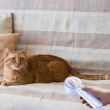 Mini Fabric Shaver, Electric Lint Remover, Portable Lint Shaver, Sweater Shavers To Remove Pilling, Large Fuzz Remover For Clothes Couch Furniture - Purple [15000 Rpm] - View 2