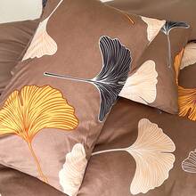 2/3入組銀杏葉印花刷毛微纖維被套套裝 - 彩色 - 查看 5