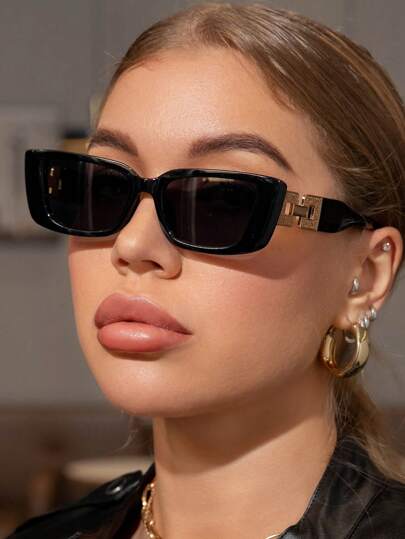 Vintage Square Oversized Plastic Frame Sunglasses For Women, Fashionable Classic Accessory For Outdoor Travel Beach Vacation Uv Protection Glasses Sunglasses Beach Sun Glasses Beach Accessories For Women Sun Glasses Sunglasses Shades Basics And Suit For Sweater Jeans Sweatpants Hoodie Jackets Dress And Long Sleeve Shirt Fashionable Shade Elegant Outfit Family Outings Travel Vacation Holiday For Summer Beach Vacation,Outdoor,Travel