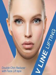 1 Roll Face Patch - Wrinkle Tape - Face Lift Tape - Multi-Functional Elastic Anti-Wrinkle Forehead, Eye, Face And Neck Care - Apricot - View 5