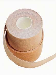 1 Roll Face Patch - Wrinkle Tape - Face Lift Tape - Multi-Functional Elastic Anti-Wrinkle Forehead, Eye, Face And Neck Care - Apricot - View 2