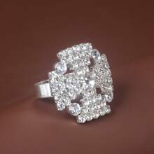 Nhẫn trang trí Rhinestone - Bạc - Xem 27