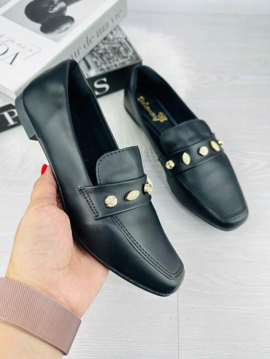 Women Flats - 黑色 - 查看 1