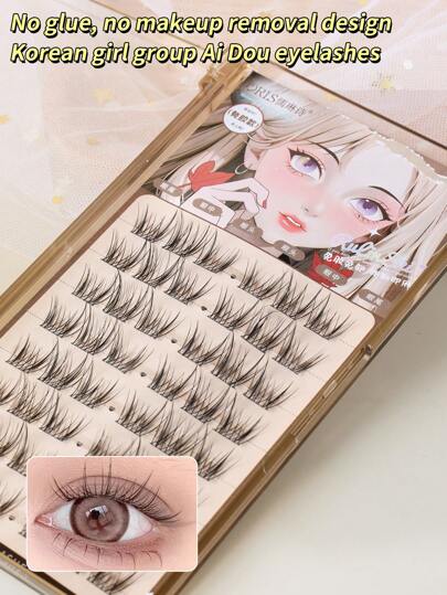 48 حزمة من الرموش الصناعية الناعمة والرقيقة من الفرو المصنوعة يدويًا بسمك 0.07 مم وطول 9-11 مم. قابلة لإعادة الاستخدام وصديقة للبيئة. بدون غراء، مجرد أسلوب DIY وقابلة للتخصيص. مجموعات رموش العين، رموش فردية، رموش صناعية