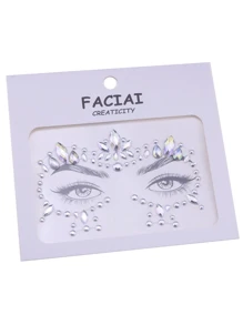 2 Miếng Đúng mốt Acrylic & Nhựa Đá quý Mắt & Trán Đồ trang trí Hình dán Cho bữa tiệc & Rave Bất kì Phong cách ( Ngẫu nhiên Vận chuyển ) - Nhiều màu - Xem 3