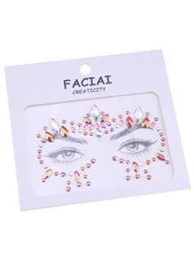 2 Miếng Đúng mốt Acrylic & Nhựa Đá quý Mắt & Trán Đồ trang trí Hình dán Cho bữa tiệc & Rave Bất kì Phong cách ( Ngẫu nhiên Vận chuyển ) - Nhiều màu - Xem 5
