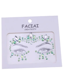 2 Miếng Đúng mốt Acrylic & Nhựa Đá quý Mắt & Trán Đồ trang trí Hình dán Cho bữa tiệc & Rave Bất kì Phong cách ( Ngẫu nhiên Vận chuyển ) - Nhiều màu - Xem 4