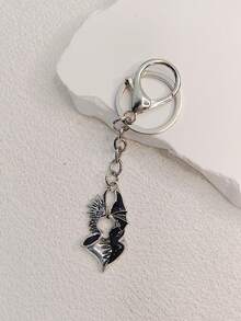 1 Miếng Phong cách Gô-tích Hình trái tim Thiên sứ & Ác quỷ Cánh Móc chìa khóa , Thích hợp Đối với Cặp đôi Qủa tặng Hoặc Sử dụng hàng ngày - Nhiều màu - Xem 5