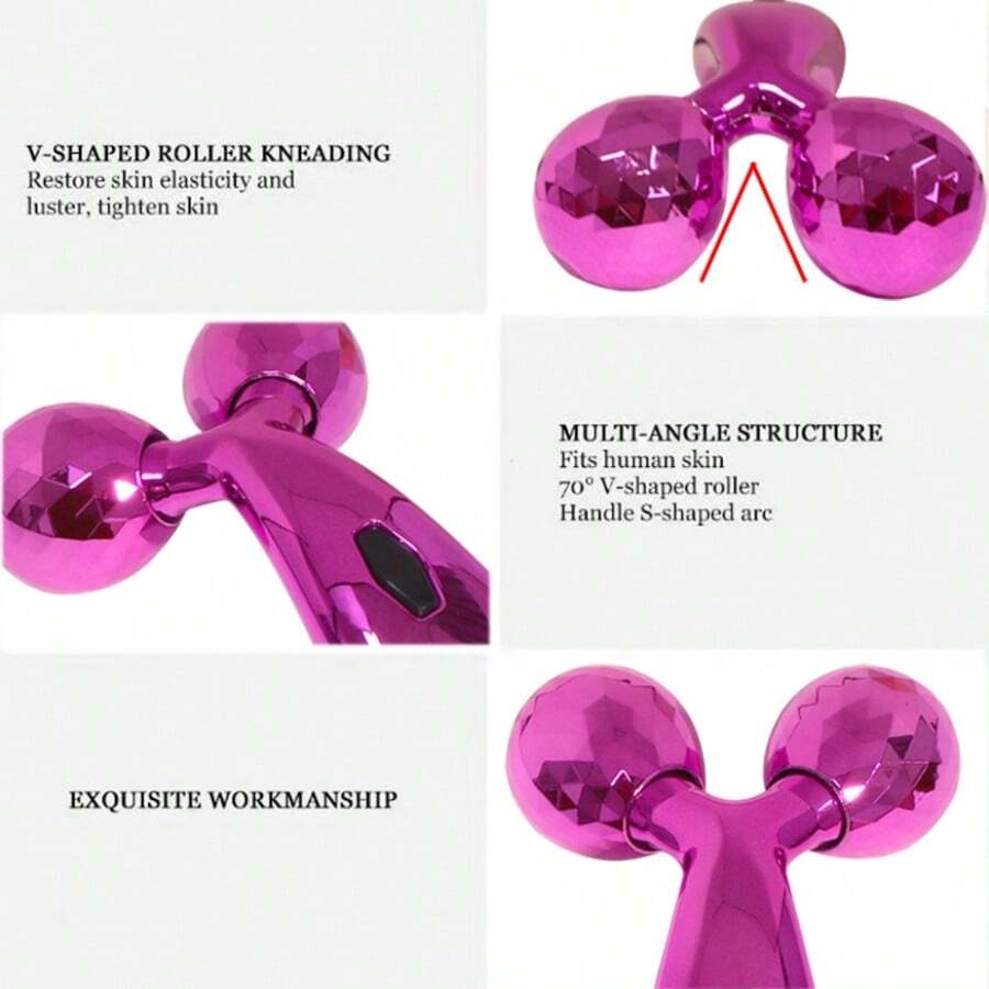 1pc Face Massager Roller, 3D Roller Muscle Relaxing Facial Massage Tool