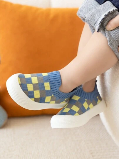 1pair 6m-3yrs Unisex Spring/Autumn Toddler Baby Soft Sole Walking Shoes With Anti-Skid Design, Outdoor