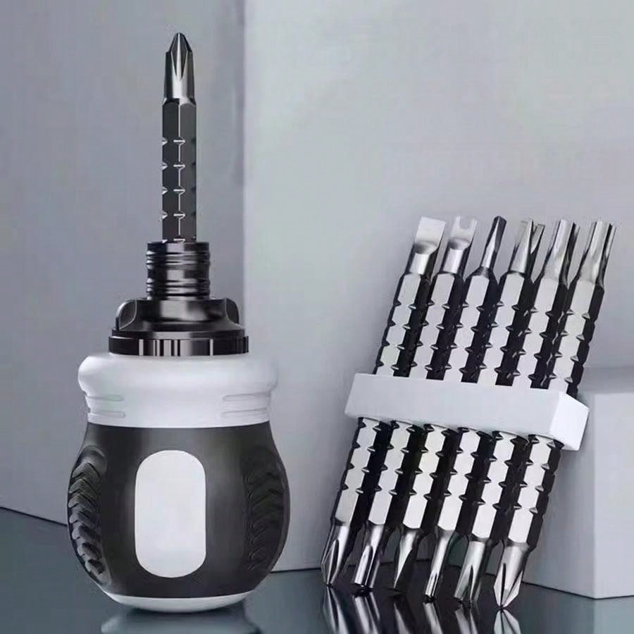 Ratchet DualUse Screwdriver, High Hardness, Japanese, Portable, With