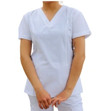 Uniforme Quirúrgico  Mujer Cómodo Alta Calidad Tela antifluidos Elastico Colorido Filipinas Set Dos Piezas Jareta - Blanco - Ver 3
