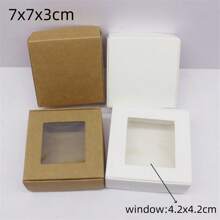10pcs New Collection Gift Box, Various Sizes, Paper & Pvc & Kraft Material, With Window Design