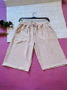 Women Shorts - Màu be - Xem 3