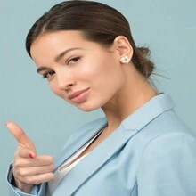 1 đôi Thời trang Hợp kim Pierced Màu xanh lá Tròn Zirconia & Ngọc trai Giả Của phụ nữ Kẹp-on   Hoa tai - Vàng - Xem 3