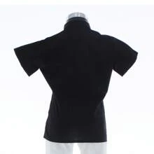 Camisa de Vestir para Niño Manga Corta Negra 3683 Tallas 2 a 18 Años - Negro - Ver 4