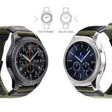 22mm 20mm錶帶可用於三星Galaxy Watch 6 5 4 40mm 44mm Band Gear S3 Active 2 Classic 43mm 47mm 尼龍手鍊5Pro 45mm手腕 - 綠色 - 查看 3