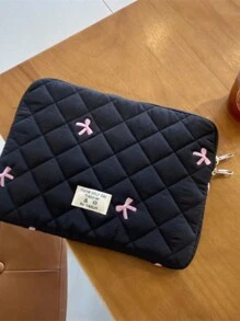 11 Inches, 13 Inches, 15 Inches, Simple Crimping, Bow, Line Pattern, Fashionable, Lightweight, Clutch, Laptop Bag, Tablet Bag Teacher Gifts Teacher Supplies Teacher Bag Thank You Teacher College Bag College Supplies Back To School School Supplies School Essentials For Teacher College Student Classroom Laptop Bags Classroom Bags Teacher Storage Bags Classroom Orgnizer Bags
