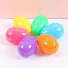 1/10/20 Pezzi Guscio D'uovo Decorativo In Plastica A Forma Di Uovo Di Pasqua Apribile Per Giocattoli Fai-da-te - Multicolore - Visualizzare 1