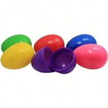 1/10/20 Pezzi Guscio D'uovo Decorativo In Plastica A Forma Di Uovo Di Pasqua Apribile Per Giocattoli Fai-da-te - Multicolore - Visualizzare 3