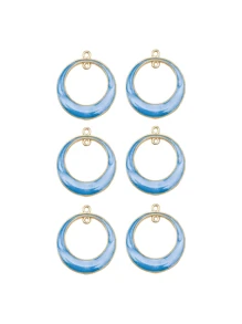 6pcs Earring Jewelry Accessories, Blue Earrings - Blue - View 3