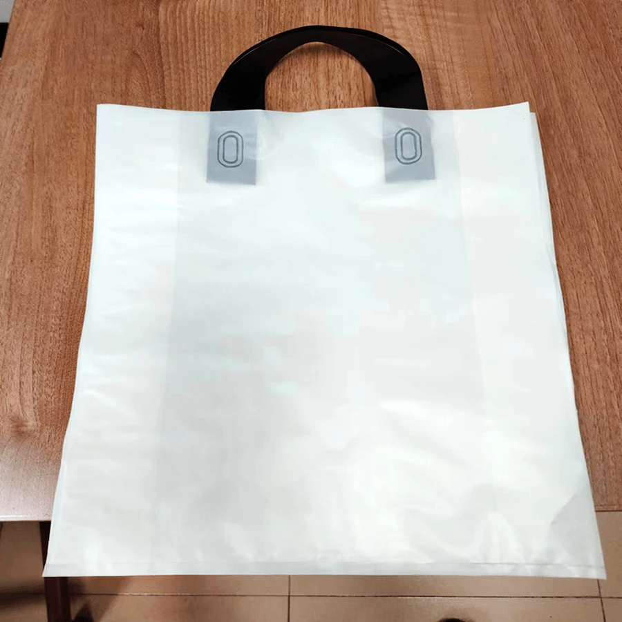 Skc新品大容量購物袋/箱袋/塑料袋化妝品厚衣物塑料袋 - 白色 - 查看 1