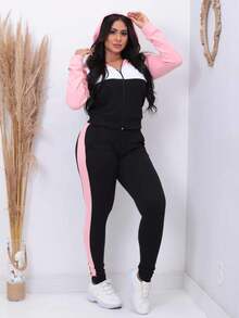 Women Two-piece Outfits - 淺粉色 - 查看 2