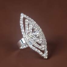 Nhẫn trang trí Rhinestone - Bạc - Xem 26