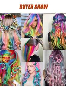 10 miếng/gói, tóc nối kẹp nhiều màu sắc dài 22 inch - Tóc giả thẳng dài, màu xanh lá cây chủ đề Ngày Thánh Patrick, lý tưởng cho Coachella, lễ hội âm nhạc, cosplay, tiệc tùng và quà tặng ngày lễ cho phụ nữ. - Nhiều màu - Xem 9