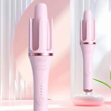 Rizador Automático, Temperatura Giratoria, Temperatura Ajustable, Calentamiento Rápido, Rizador de Pelo, Varita de 28mm - Rosa - Ver 2