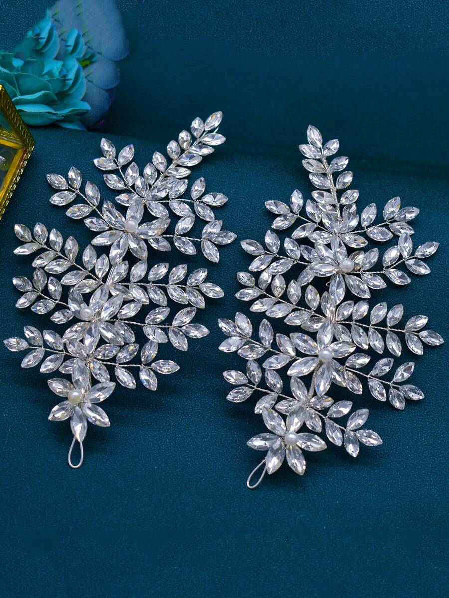 1pc Women's Silver Rhinestone Bridal Headpiece Suitable For Bride Wedding Party Use Elegant Royal - Silver - View 1