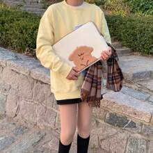 1PC INS Tablet Laptop Case Inner Case Fat Sheep Cute Pattern Anti Wear And Shock Absorption Back To School - Beige - View 11