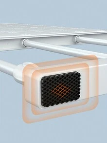 1pc Adjustable Wall Mounted Storage Rack, Retractable Shelf For Closets And Wardrobes, Aesthetic Room Decor, Home Decor, Bedroom Decor,  Expandable Closet Shelf Space Saving, Closet Tension Shelf Adjustable Closet Rod Punch Free Cabinet Organizer Divider Separator For Cabinet Wardrobe Cupboard Kitchen Bathroom - White - View 8