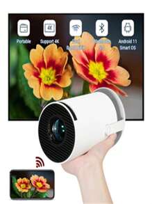 Projetor 4K HD 150 Polegadas Celular Tv B0x Xbox PS Pc Wifi e Bluetooth HY300 Magcubic 110/220 - Branco - Visão 3