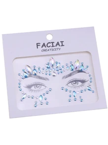 2 Miếng Đúng mốt Acrylic & Nhựa Đá quý Mắt & Trán Đồ trang trí Hình dán Cho bữa tiệc & Rave Bất kì Phong cách ( Ngẫu nhiên Vận chuyển ) - Nhiều màu - Xem 1