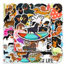 50pcs Cute Puppy Stickers, Waterproof Sticker For Kids, Small Stickers For Water Bottles, Laptop And Baggage. Funny Sticker Packs Without Repeat. Stickers Set For Water Bottles. - Black - View 4