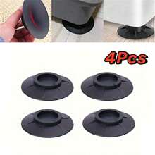 4pcs Anti-Vibration Pads: Reduce Washing Machine & Fridge Noise And Prevent Slipping!