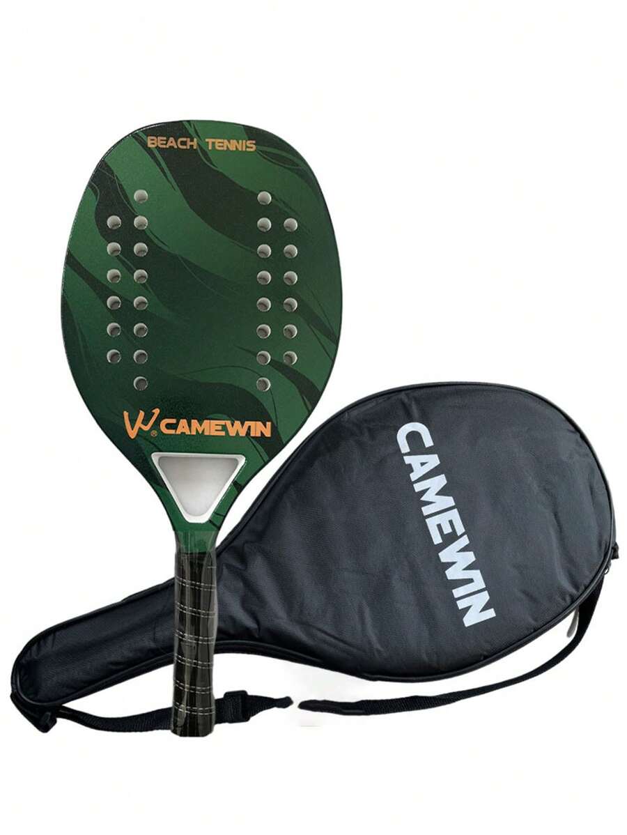CAMEWIN 1 Miếng Màu xanh lá Vợt Tennis Đối với Cộng sự 2023 To lớn Carbon Và Sợi thủy tinh bờ biển Vợt Tennis Với Bảo vệ Nắp túi Mềm mại Mặt Mới Màu xanh lá - màu xanh lá - Xem 1