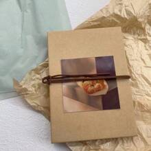 Accordion Creative Folding Diy Photo Album Sticker Type Scrapbook For Collecting Memories Of Couples And Classmates - Brown - View 2