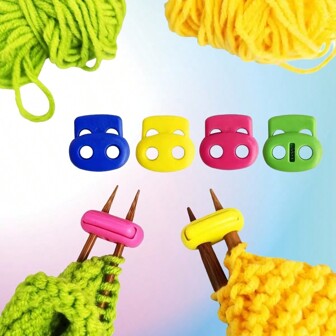 5入組/10入組彩色針織針蓋,彈簧針蓋,針頭保護蓋,針織和鉤針工具,手工藝品禮品